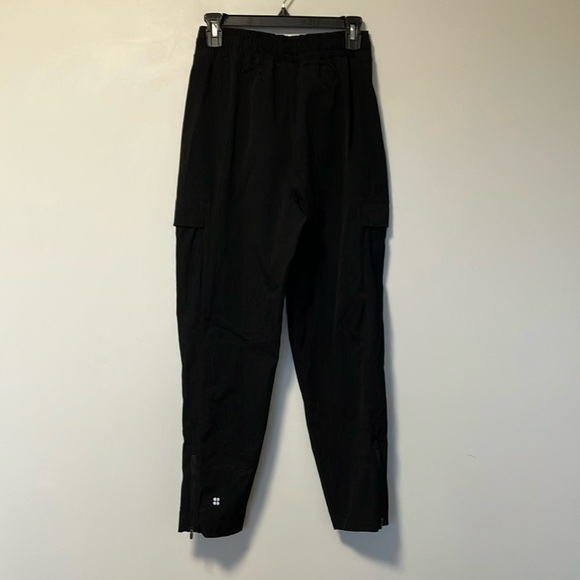 Sweaty Betty Black Zip Ankle Cargo Pockets Jogger Pants - Picture 6 of 9
